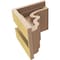 Ekena Millwork 4"W x 4"D x 4"H Wide Highland Rough Cedar Woodgrain TimberThane Corbel, Primed Tan CORUR04X04X04HLDRCPR - alternate 3